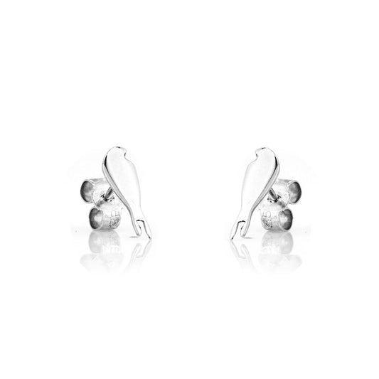 Swallow Stud Earrings - Sterling Silver