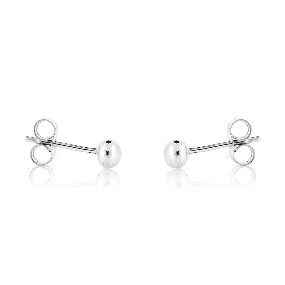 Ball 4mm Stud Earrings by Wendy Nutt Stud Earrings