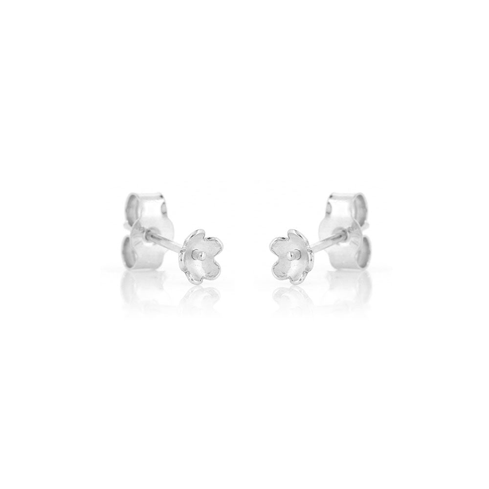 Cherry Blossom Stud Earrings Sterling Silver Stud Earrings