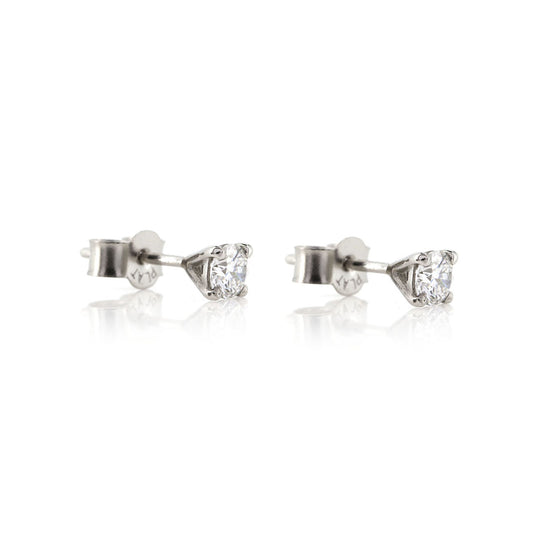 Martini Diamond 0.38ct Stud Earrings - Platinum Stud Earrings