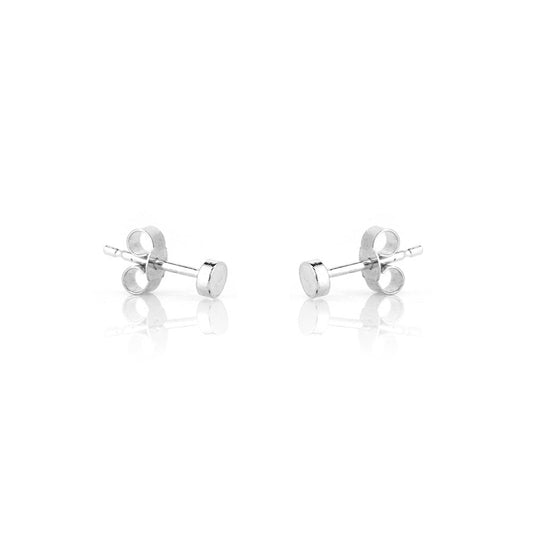Micro Dot 3mm Stud Earrings - Sterling Silver Stud Earrings