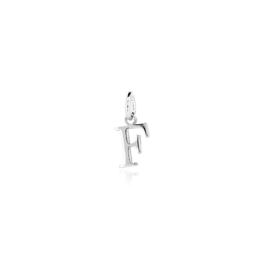Initial "F" Charm - Sterling Silver Pendants and Charms