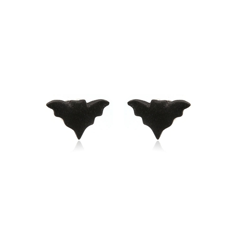 Bat Polymer Clay Stud Earrings - Surgical Steel Stud Earrings