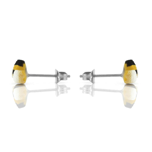 Teeny Bee Polymer Clay Stud Earrings - Surgical Steel Stud Earrings