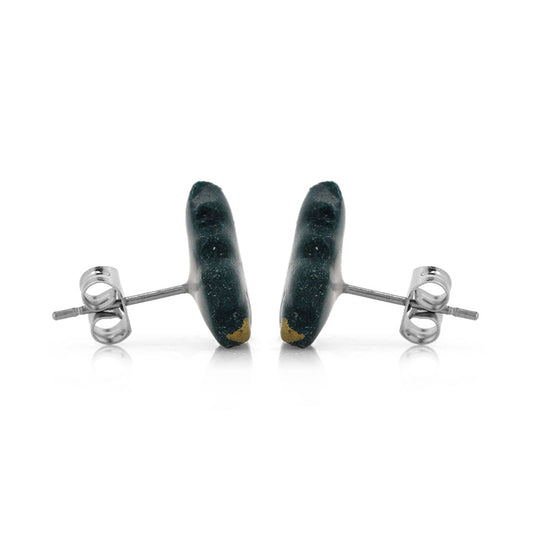 Christmas Tree Polymer Clay Stud Earrings - Surgical Steel Stud Earrings