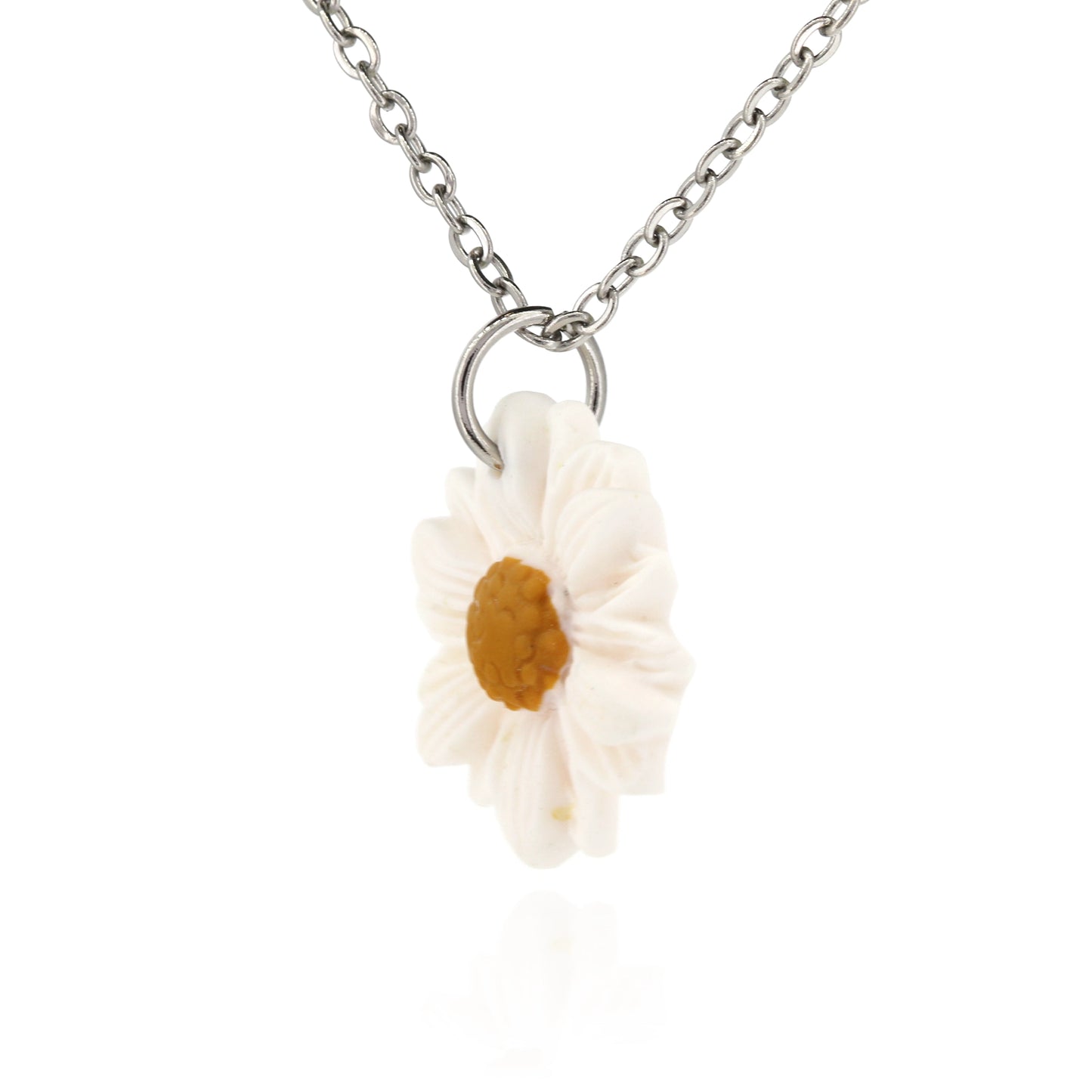 Daisy Polymer Clay Necklace - Surgical Steel