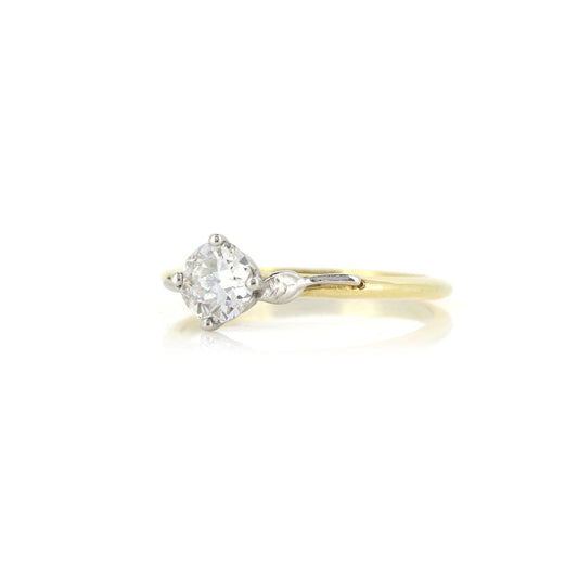 Glade Diamond Solitaire 0.58ct Ring - Platinum and 18ct Yellow Gold