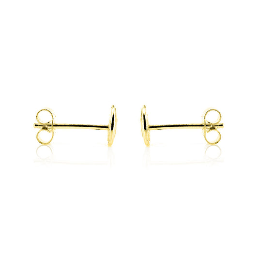 Glade Leaf Stud Earrings - Yellow Gold Vermeil Stud Earrings