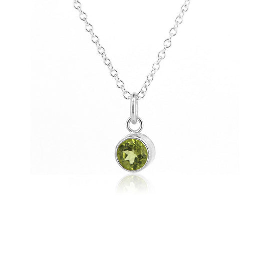 Celeste Peridot Necklace - Sterling Silver Necklace