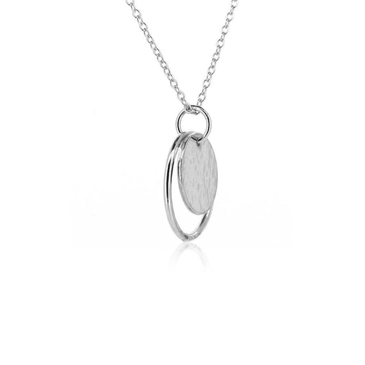 Orbit Disc Small Necklace - Sterling Silver Necklace
