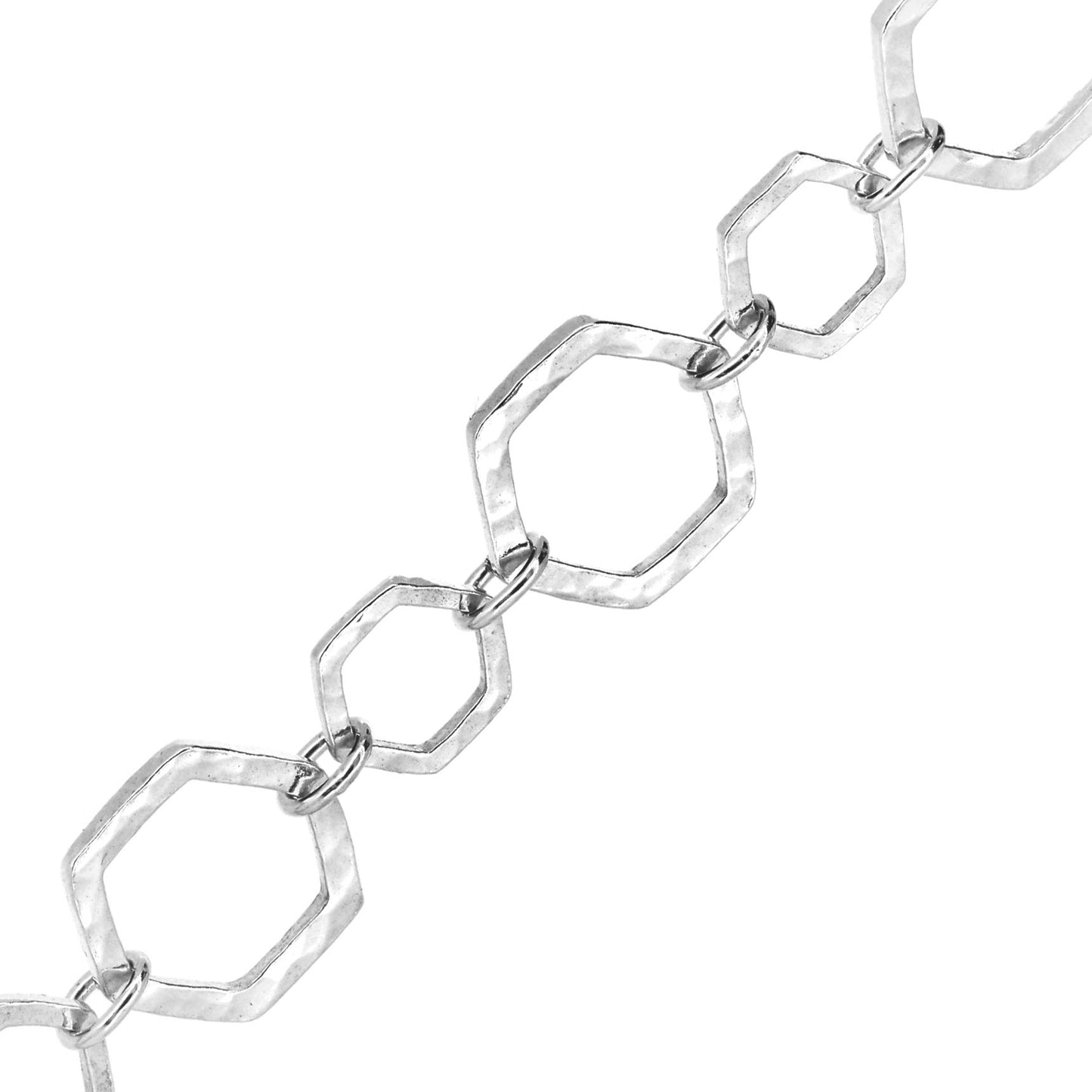 Hexagon Bracelet - Sterling Silver Bracelets