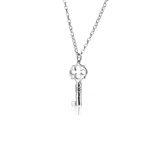 Key Necklace - Sterling Silver Necklace