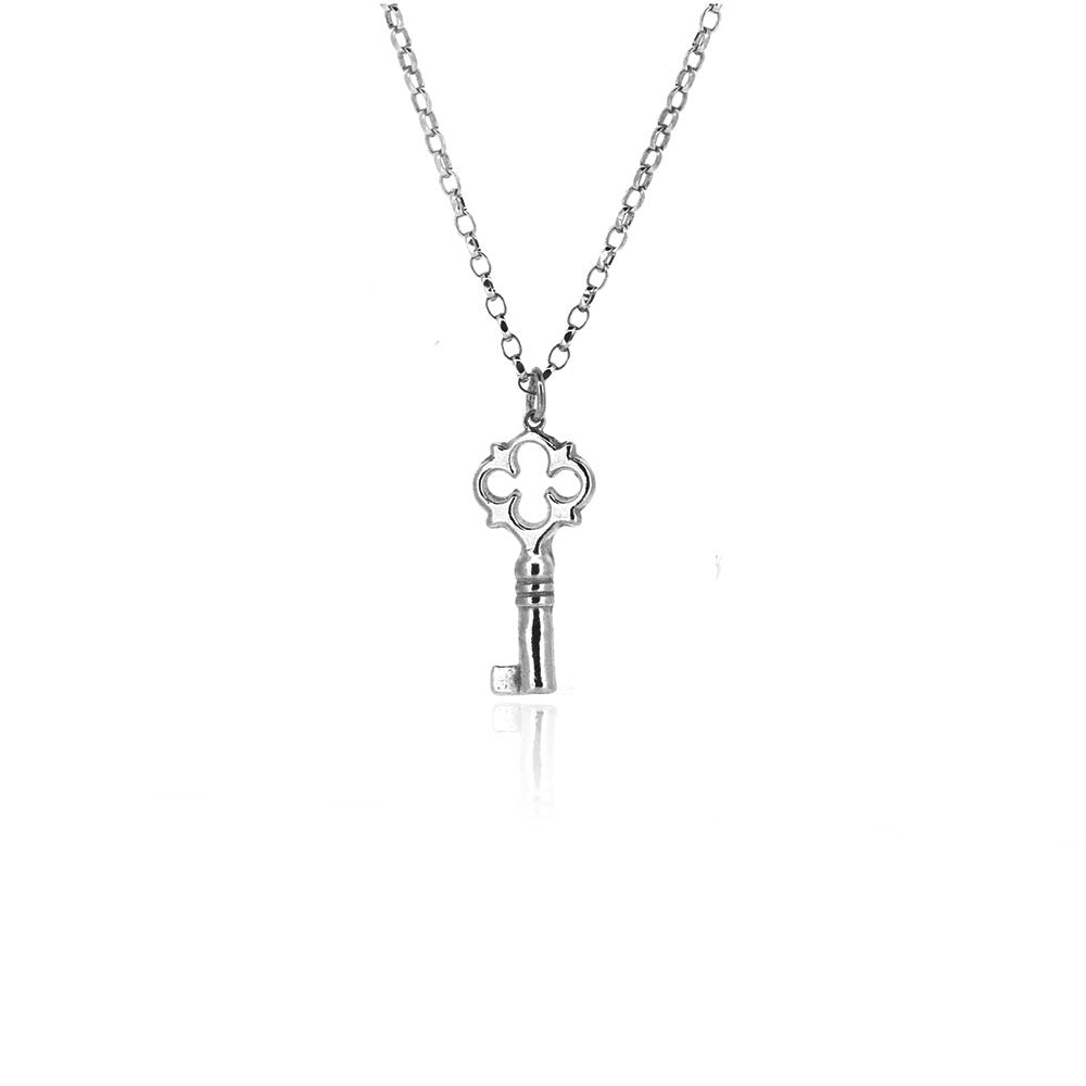 Key Necklace - Sterling Silver Necklace