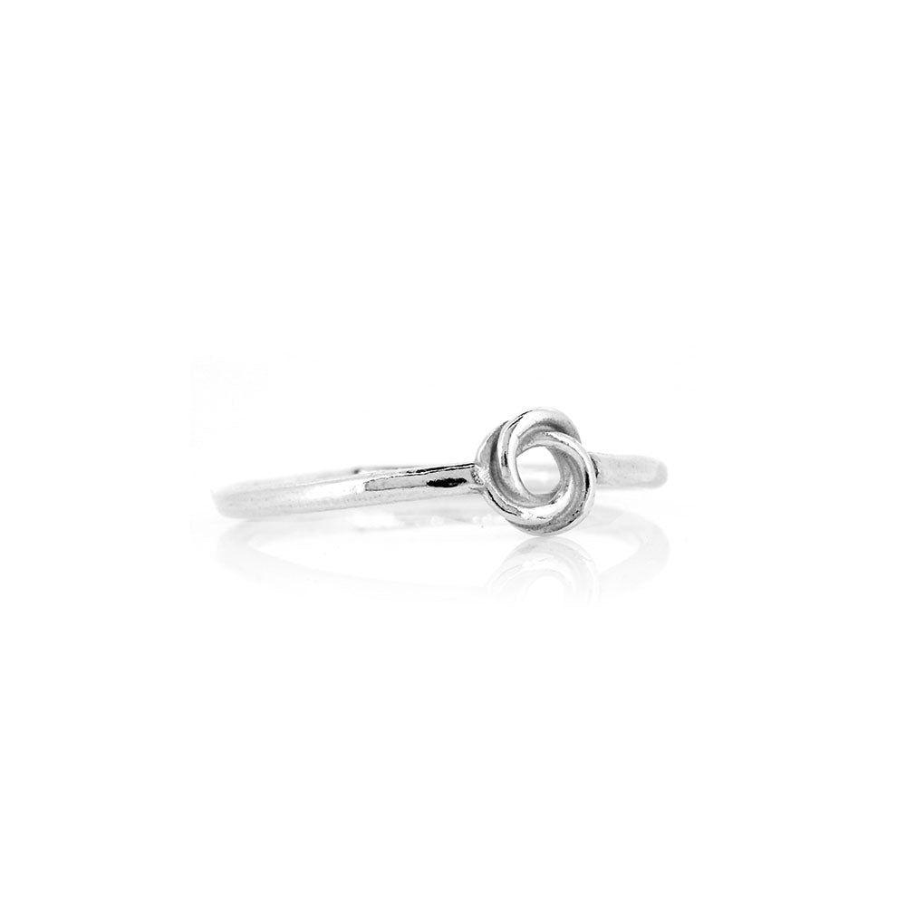 Love Knot Ring - Sterling Silver - Size K Rings