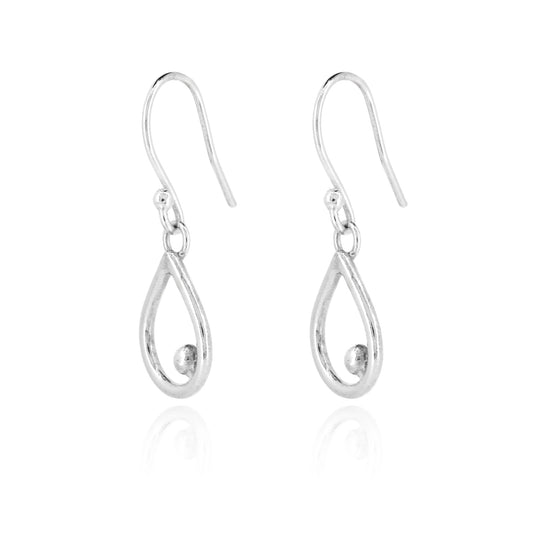 Iris Small Drop Earrings - Sterling Silver