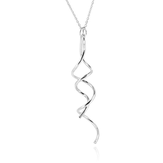 Curl Necklace - Sterling Silver Necklace