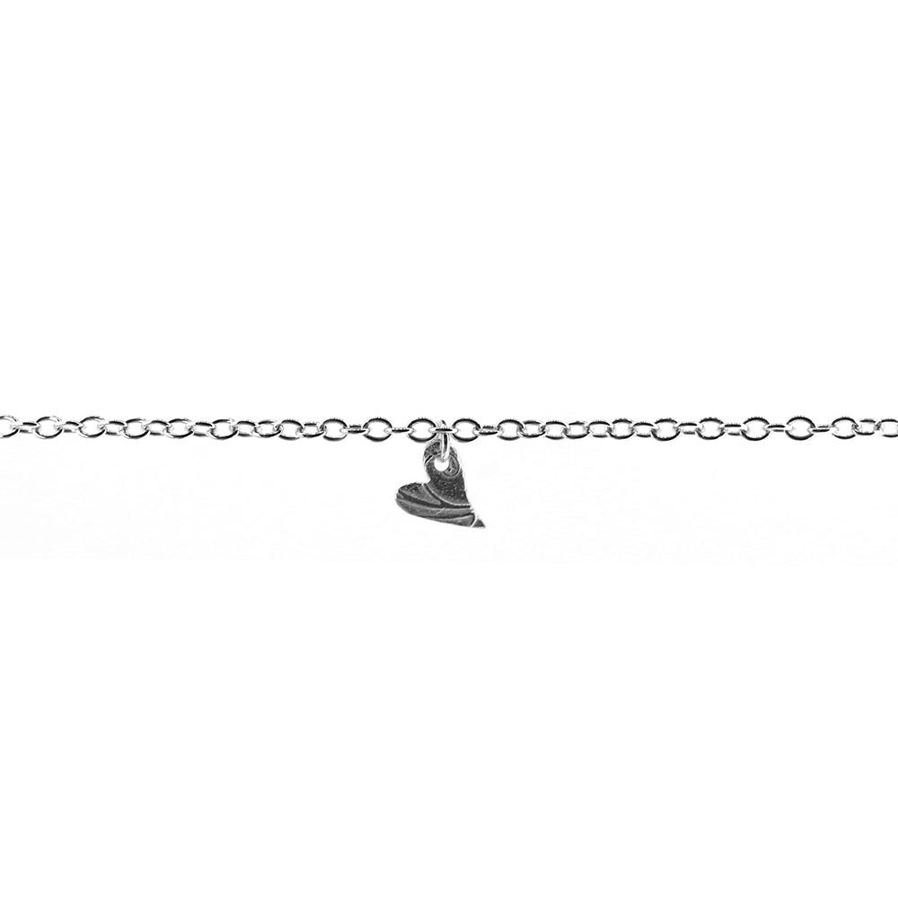 Floral Heart Bracelet - Sterling Silver Bracelets