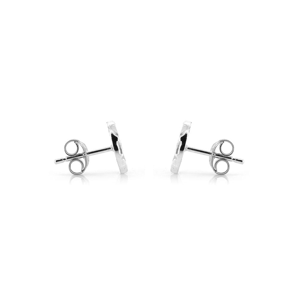 Falling Leaves Stud Earrings - Sterling Silver Stud Earrings