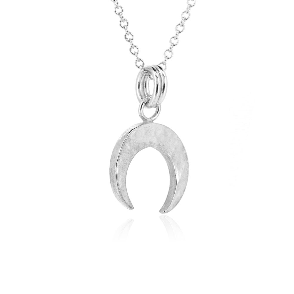 Lunula Amulet Necklace - Sterling Silver Necklace