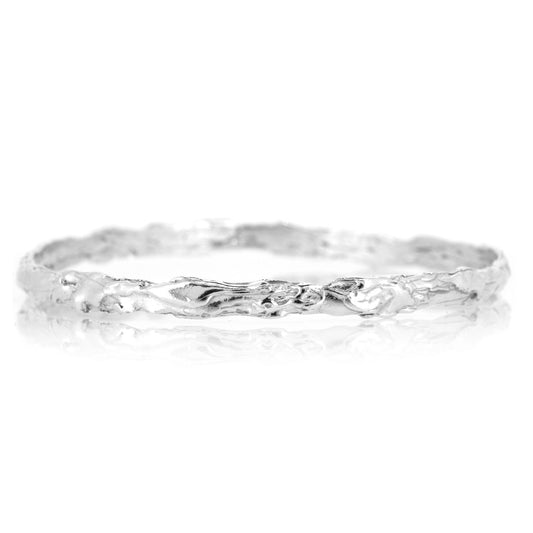Tidal Bangle - Sterling Silver - Large