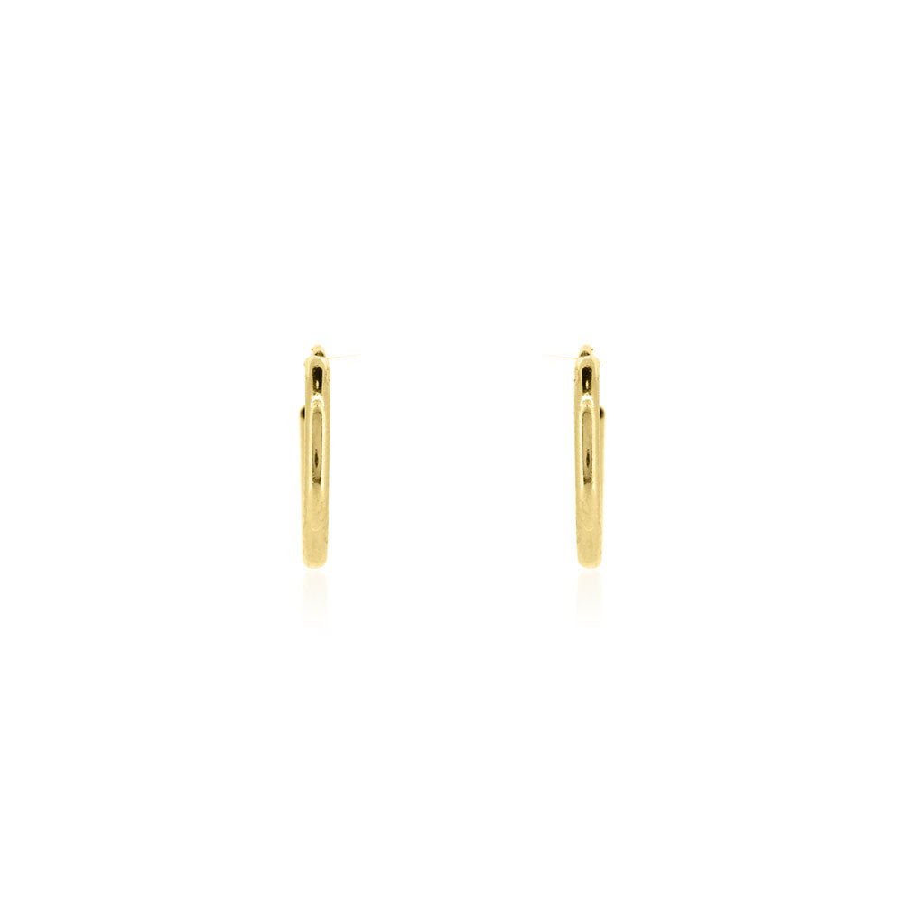 Sleeper Endless 12mm Hollow Hoop Earrings - Gold Filled Hoop Earrings