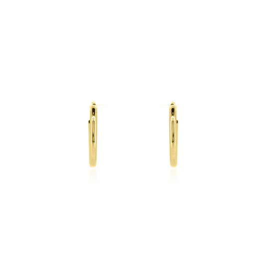 Sleeper Endless 12mm Hollow Hoop Earrings - Gold Filled Hoop Earrings