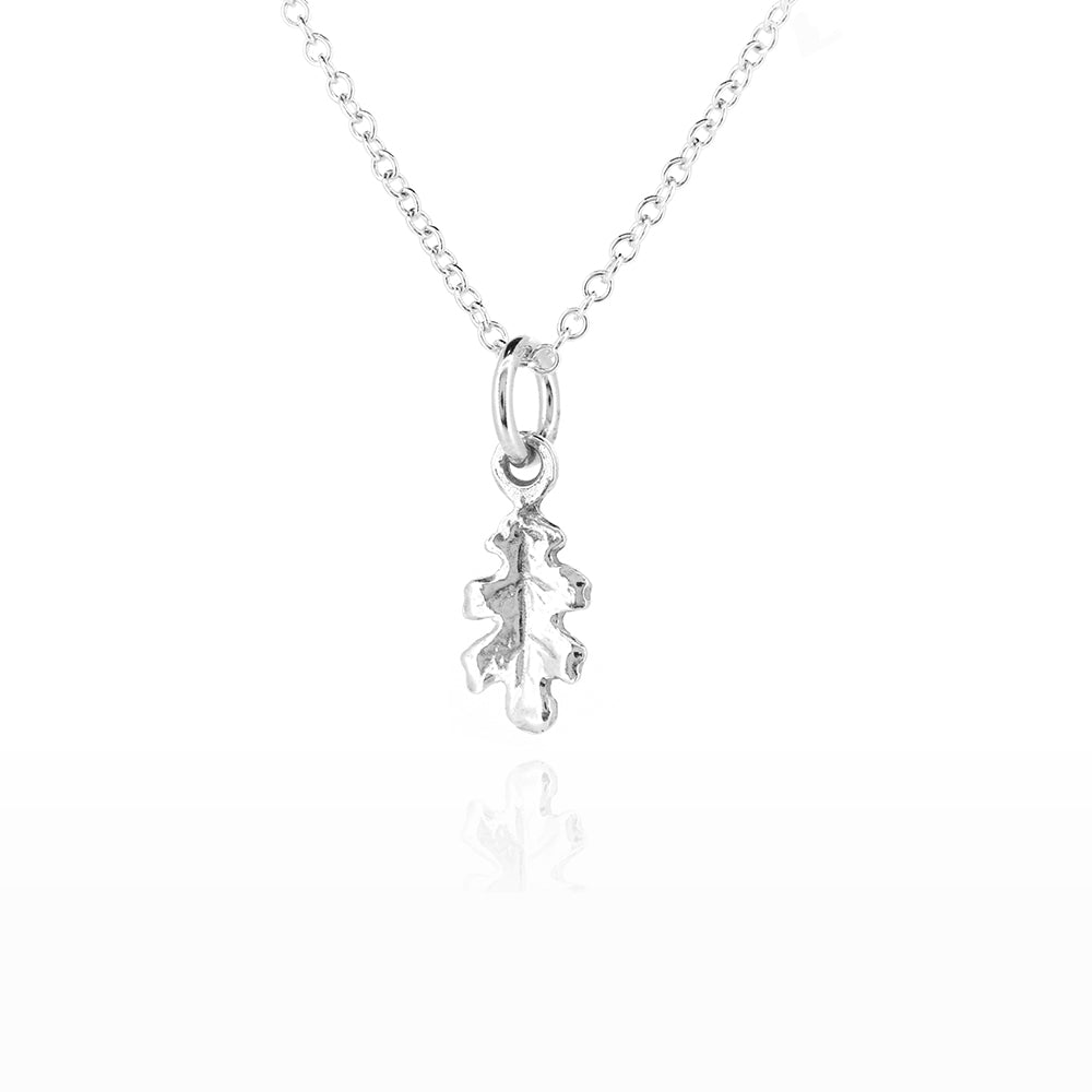 Oak Leaf Small Necklace - Sterling Silver