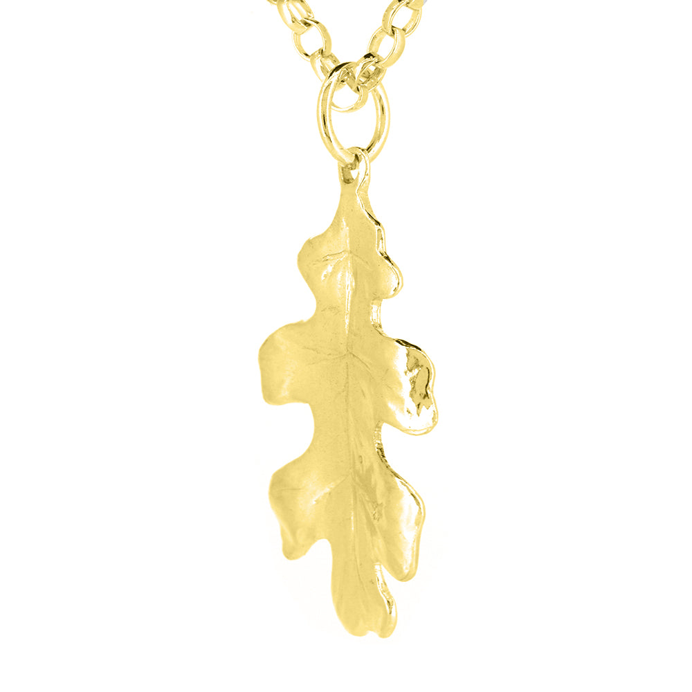 Oak Leaf Large Necklace - Yellow Gold Vermeil