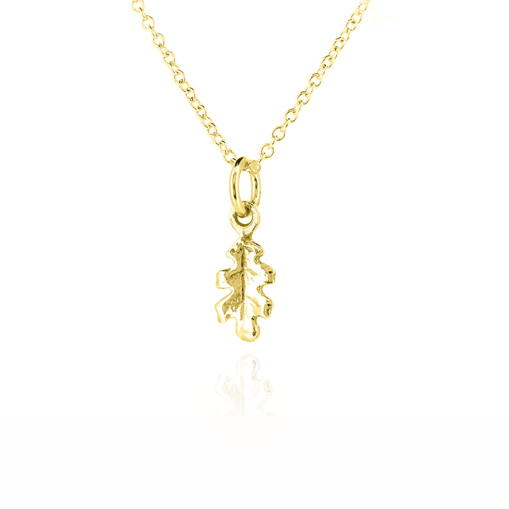 Oak Leaf Small Necklace - Yellow Gold Vermeil