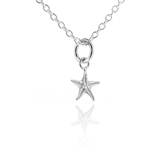 Starfish Small Necklace - Sterling Silver Necklace