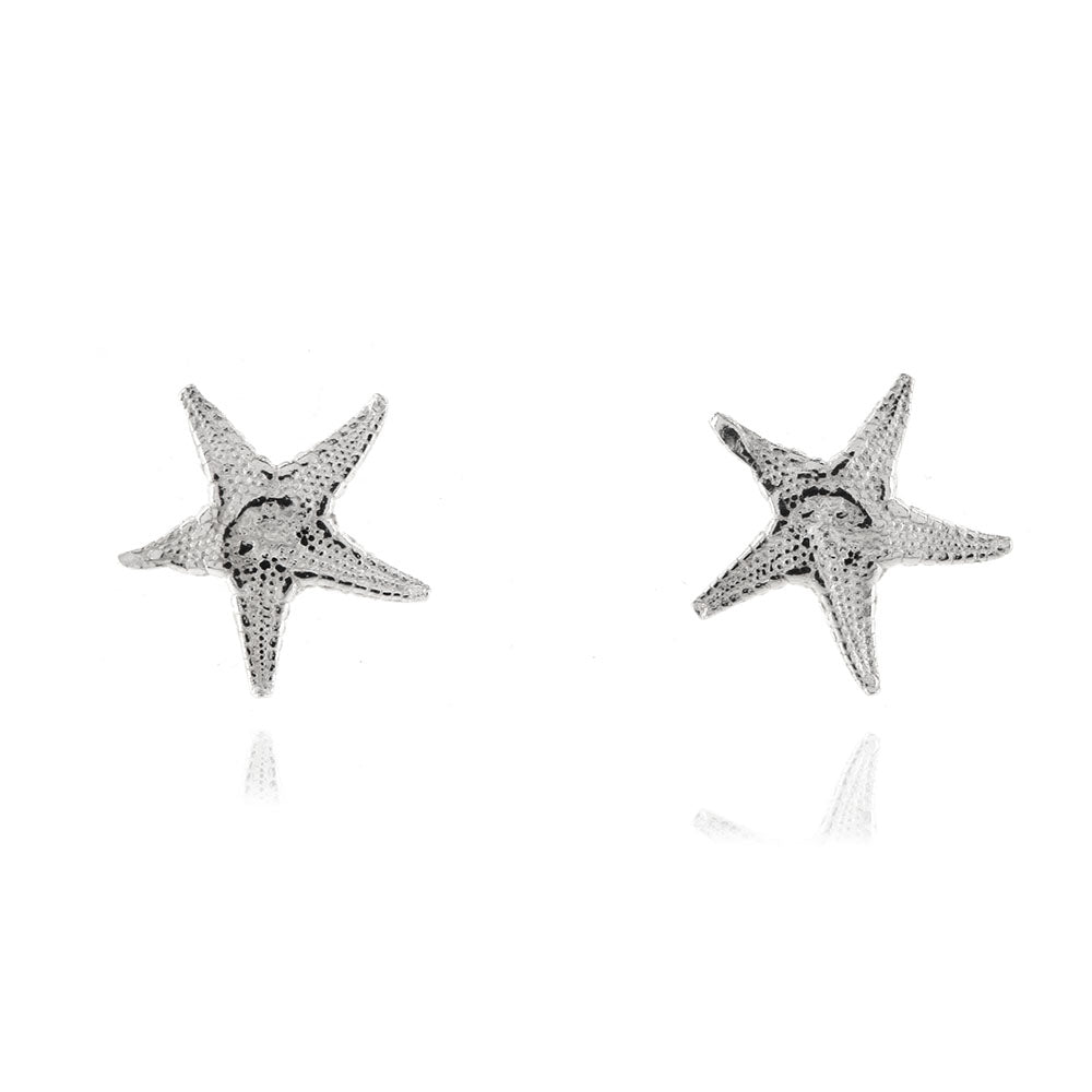 Starfish Small Stud Earrings - Sterling Silver Stud Earrings