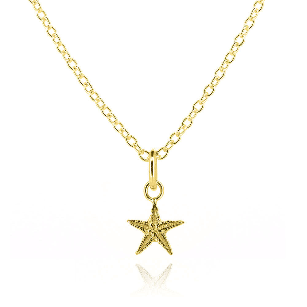 Starfish Small Necklace - Yellow Gold Vermeil Necklace