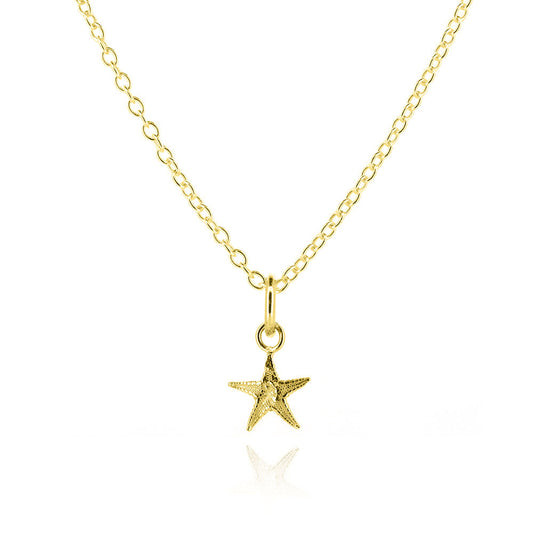 Starfish Small Necklace - Yellow Gold Vermeil Necklace