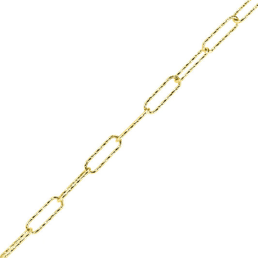 Sparkle Long Link Bracelet - Yellow Gold Vermeil Bracelets