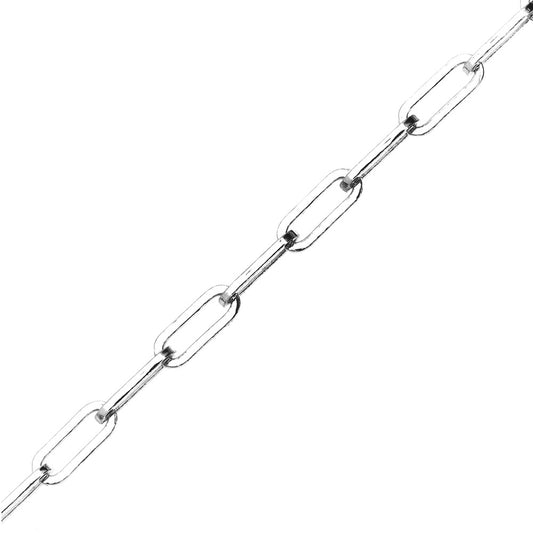 Square Trace Paperclip Bracelet - Sterling Silver