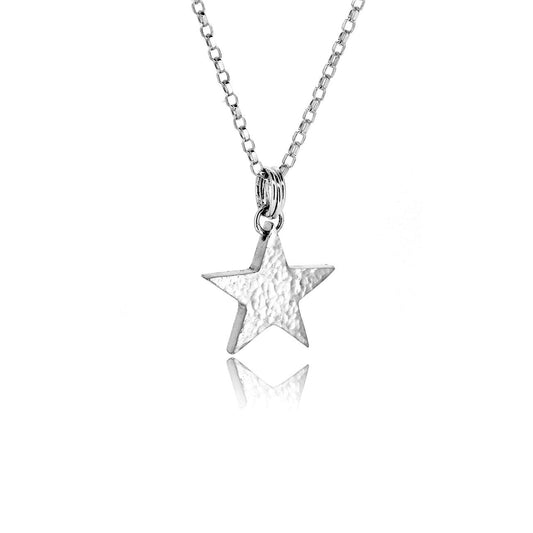 Star Medium Necklace - Sterling Silver Necklace