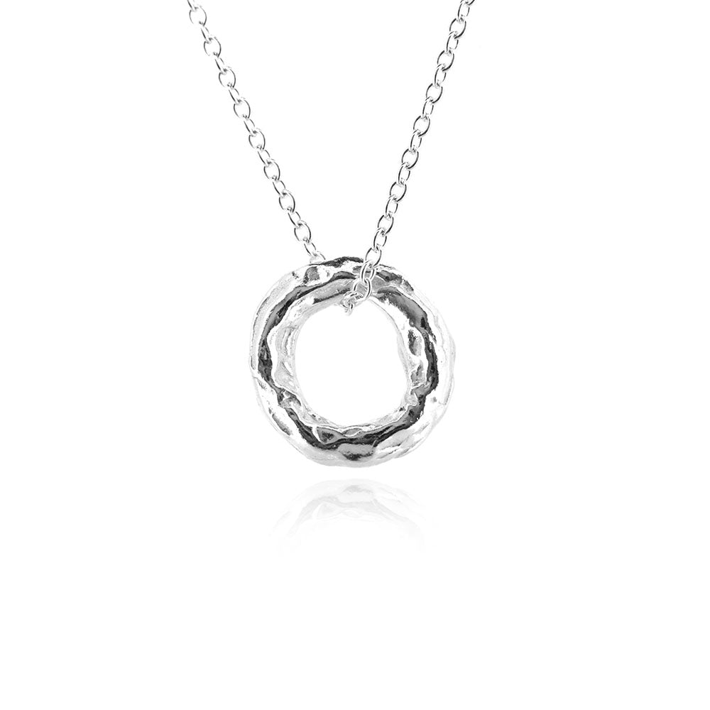 Tidal Circle Small Necklace - Sterling Silver Necklace
