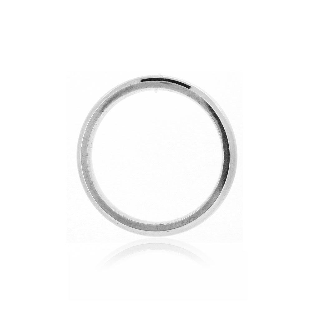 Court Profile 4mm Band Ring - Sterling Silver Rings