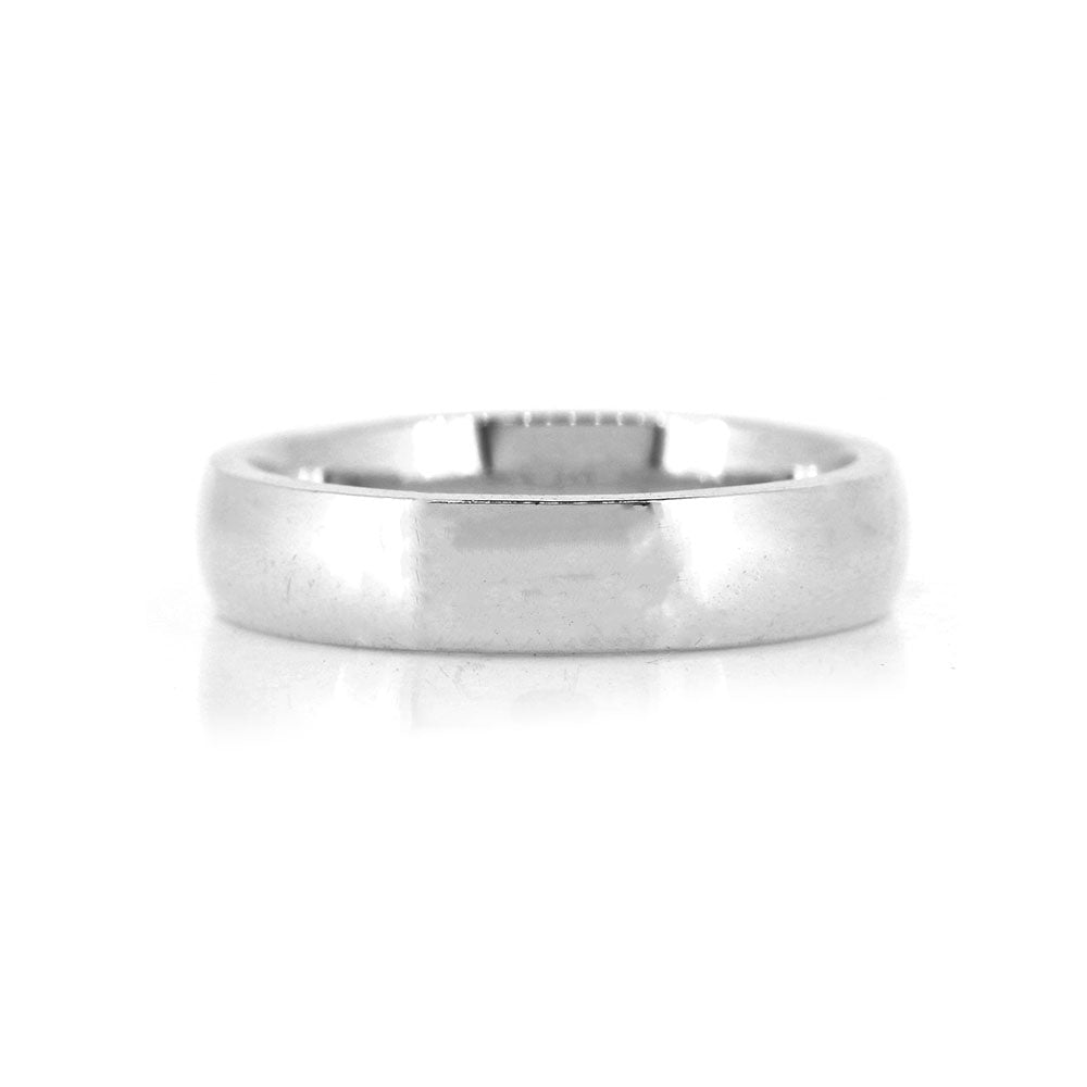 Court Profile 5mm Band Ring - Sterling Silver Rings