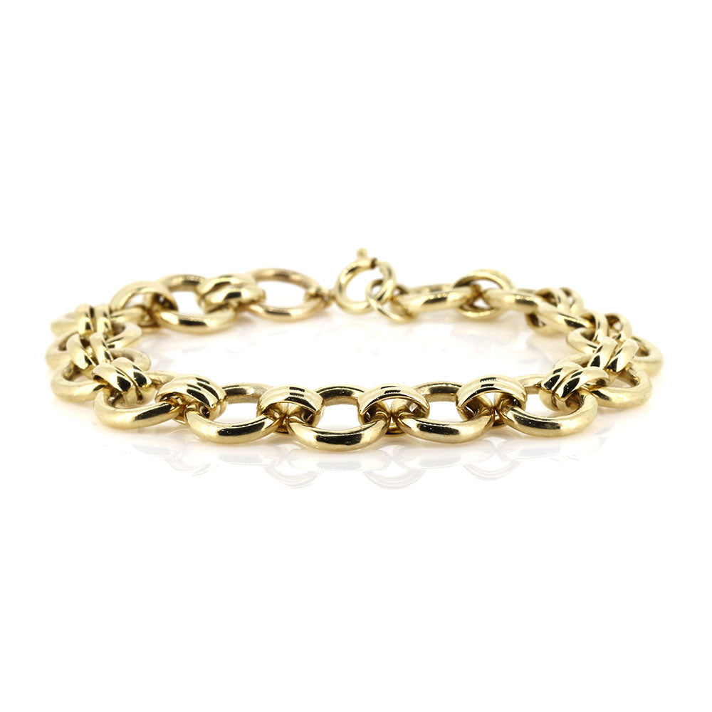 Gold Link Bracelet - 9ct Yellow Gold Bracelets