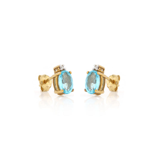 Pre-Owned - Apatite Stud Earrings Stud Earrings
