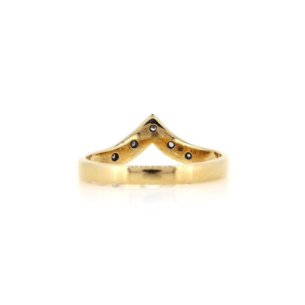 Pre-Owned - Diamond Set Wishbone Ring