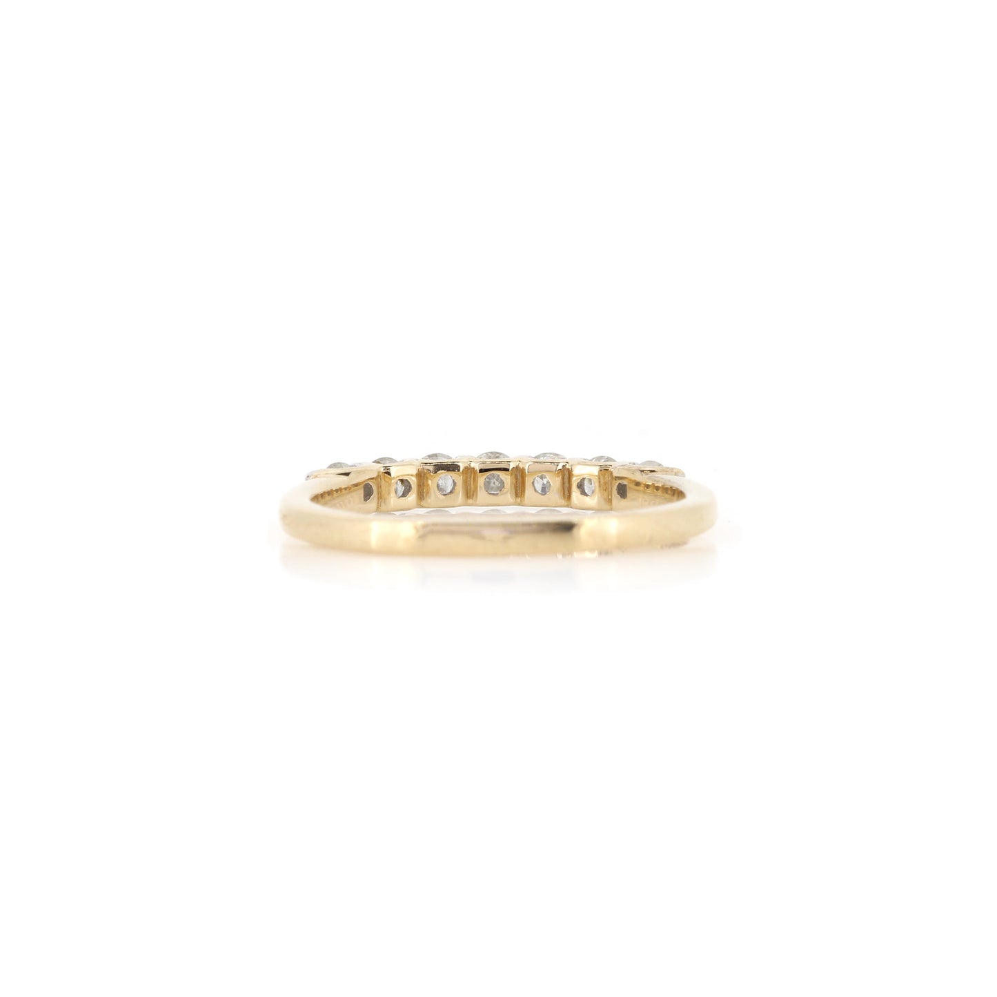 9ct Yellow Gold 7 Diamond Ring - Pre-Owned