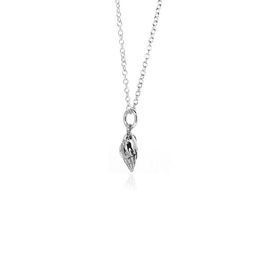 Whelk Shell Necklace - Sterling Silver Necklace
