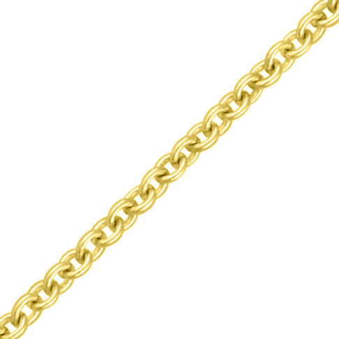 Trace Bracelet - Yellow Gold Vermeil - 7.5 Inch (19cm) Length, 1.23mm width