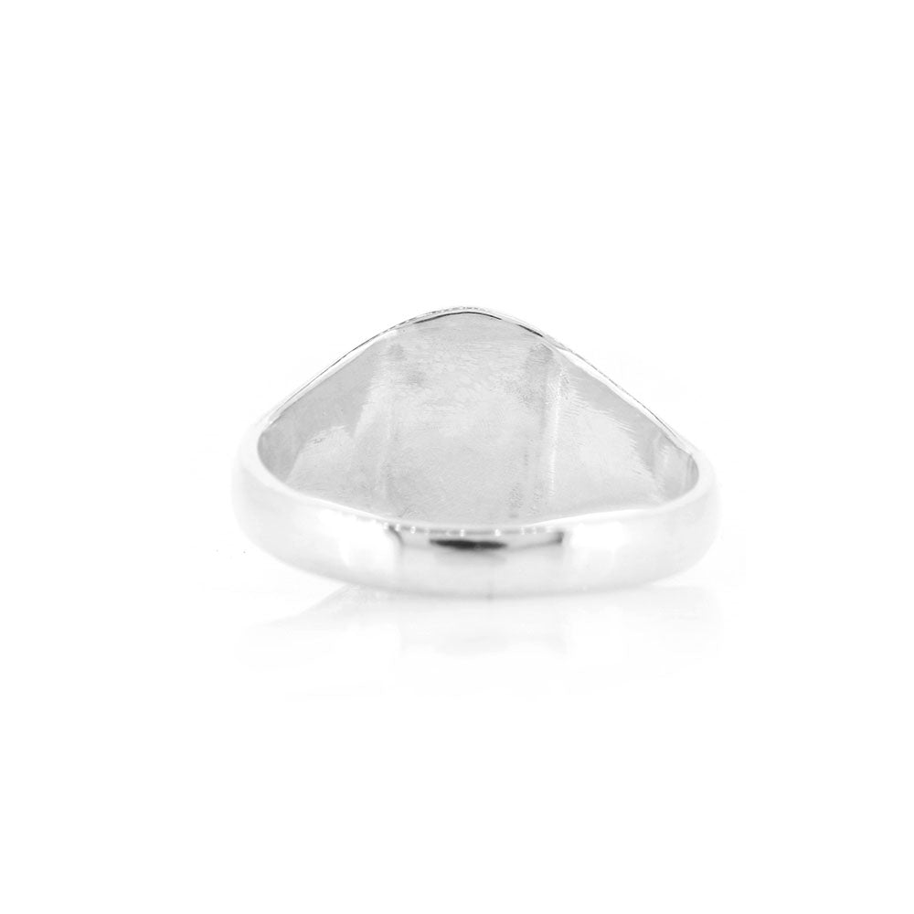 Signet Ring Oval 11mm x 9mm - Sterling Silver