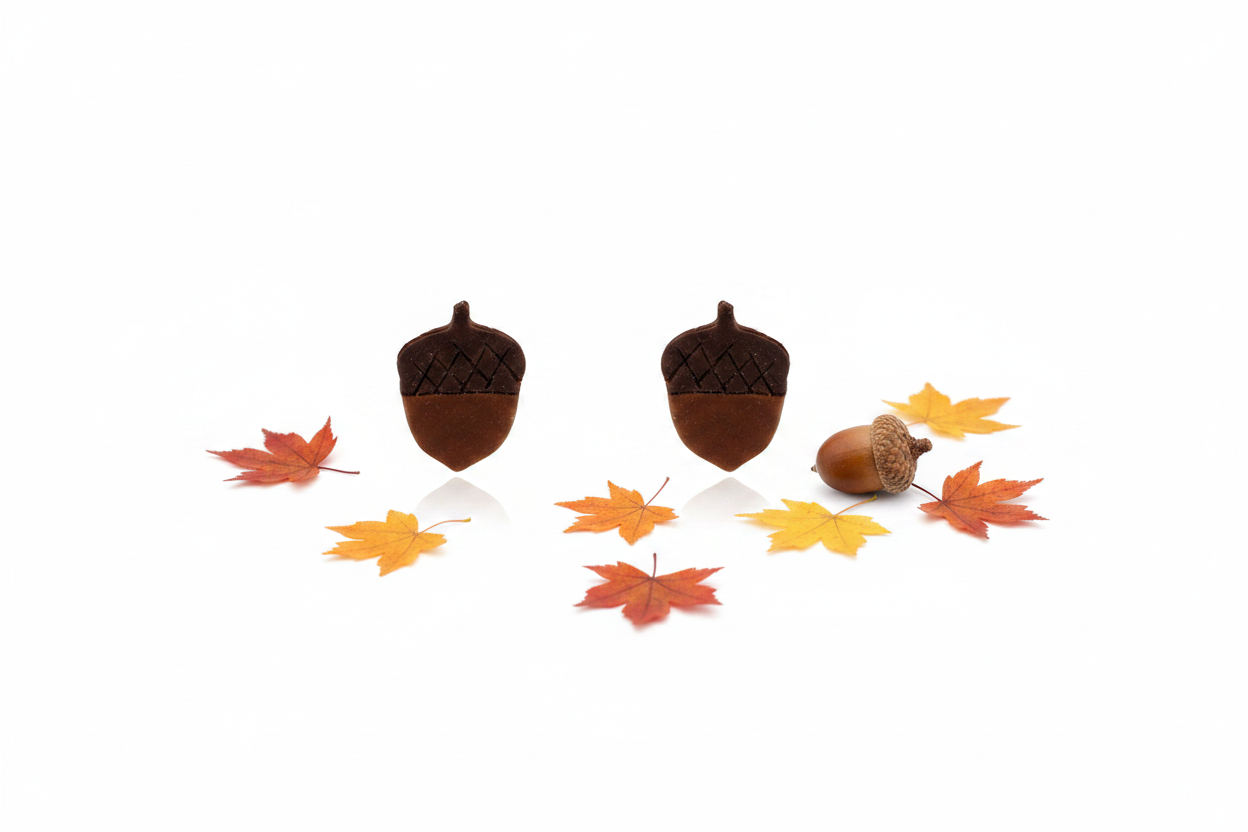 Acorn Studs — Autumn Branding