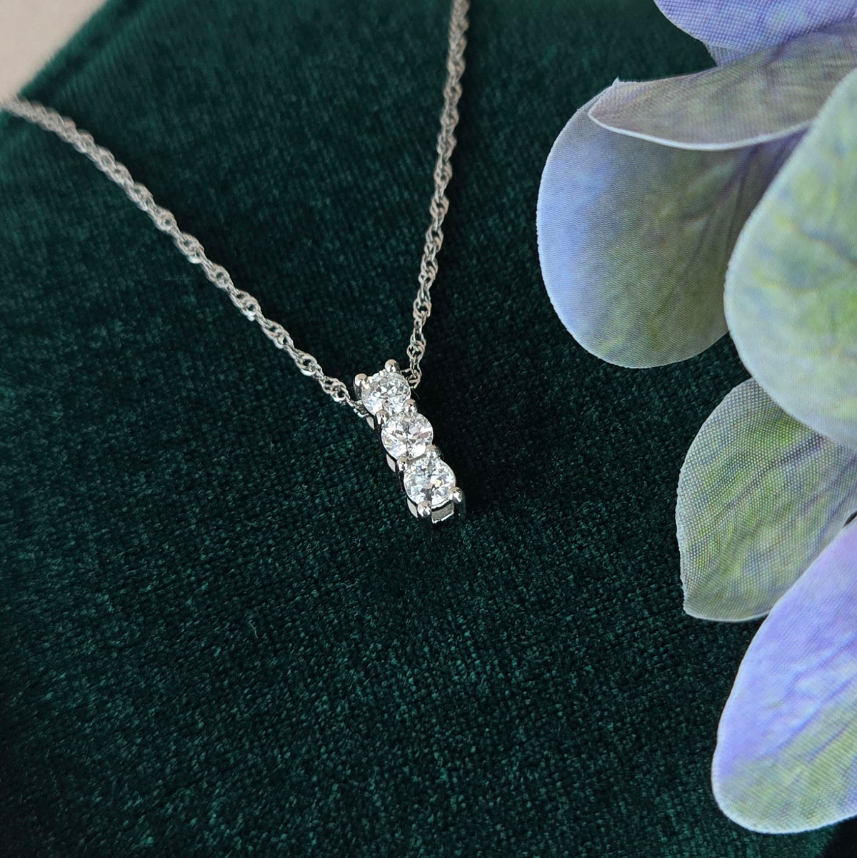 Golden Snowdrop bespoke jewellery