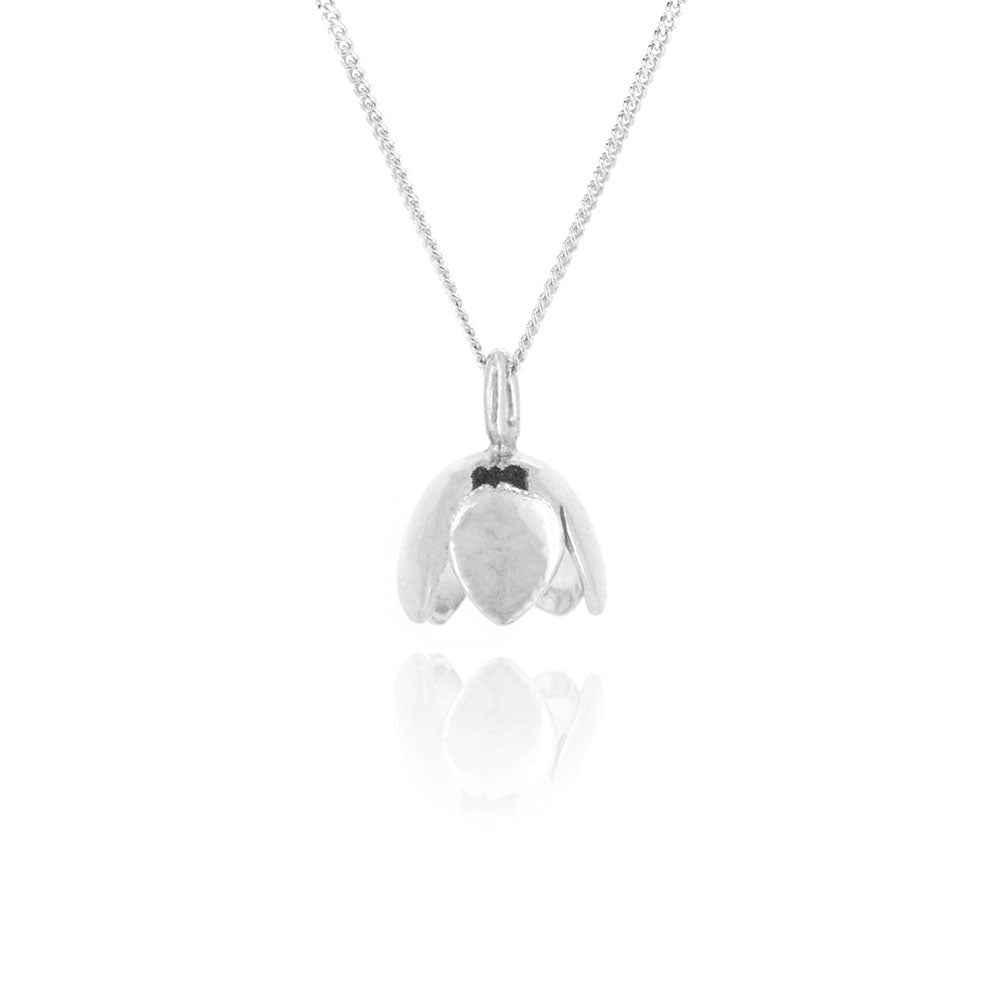 Single Flower Necklace - Sterling Silver