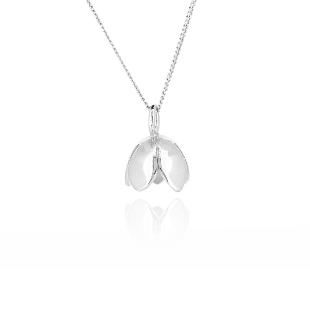 Single Flower Necklace - Sterling Silver